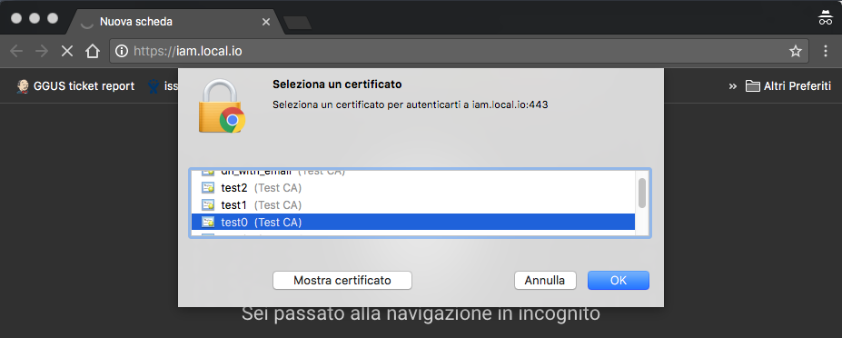 INDIGO IAM Registration button